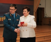 Председатель КРО ВДПО Тамара Журавель награждена медалью МЧС России