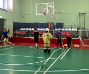 Дюповцы обучают юных товарищей пожарно-спасательному спорту!