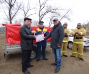 Передача мобильного поста пожаротушения ДПК Астраханской области