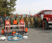 Новое оборудование для защиты населенных пунктов от огня - добровольным пожарным дружинам 