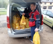 Ярцевское отделение ВДПО организовало адресную доставку продуктов пожилым людям и многодетным семьям