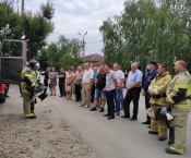 Обучение пожарных-добровольцев Миллеровского района