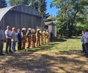 Соревнования добровольных пожарных в Луге