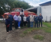 Добровольную пожарную команду 3 типа торжественно открыли в селе Журавлиха Первомайского района