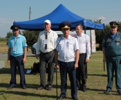 В поселке Зайково Свердловской области прошли соревнования  добровольных пожарных