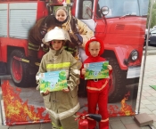 ВДПО познакомило юных жителей Тамбова с профессией пожарного