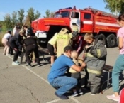 Соревнования среди семей пожарных и спасателей прошли в Республике Алтай