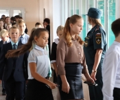 Тренировка по эвакуации в Ленинской школе 