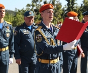 Первокурсники Дальневосточной пожарно-спасательной академии МЧС России приняли присягу