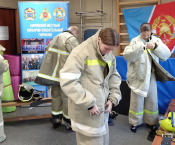 Пожарно-строевые перемены в Суховской школе
