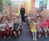 Представители Дмитровского ВДПО побывали в гостях у малышей из детского сада «Аленушка»