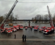 Ленинградская областная противопожарно-спасательная служба отметила десятилетие со дня образования