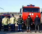 Лучшую команду пожарных-добровольцев Забайкалья наградили мобильным пожарным постом
